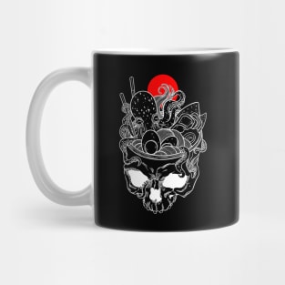 Kawaii Japanese Anime Skeleton Ramen Halloween Mug